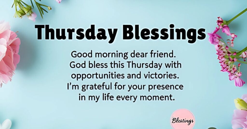 Good Thankful Thursday Morning Friend God Bless