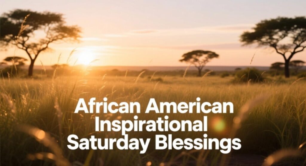 African American Inspirational Saturday Blessings