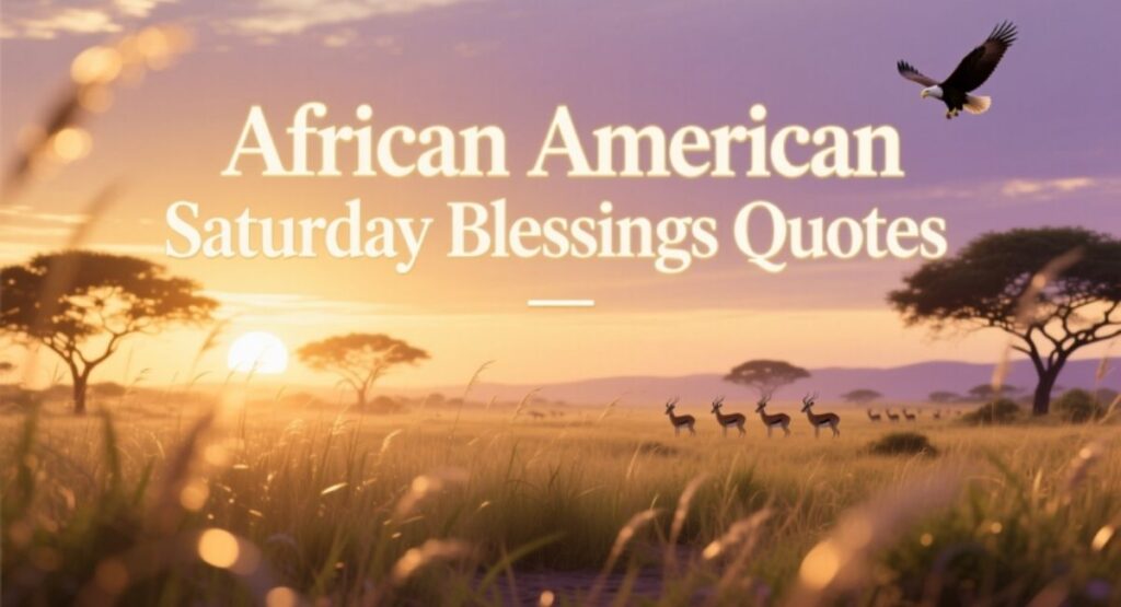 African American Saturday Blessings Quotes
