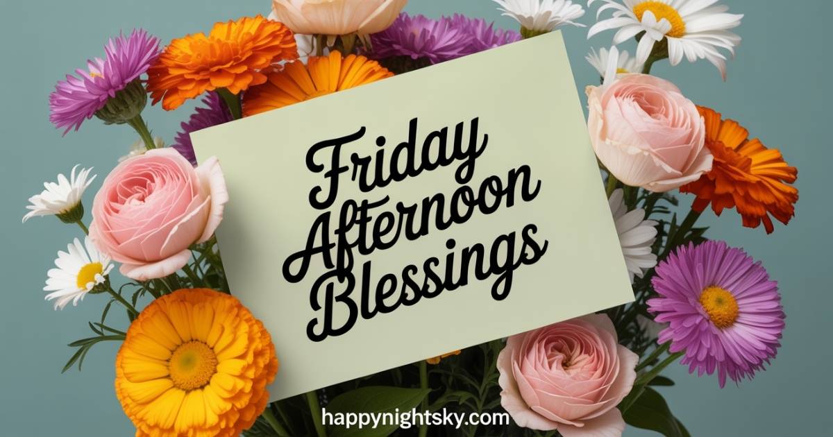 Friday Afternoon Blessings