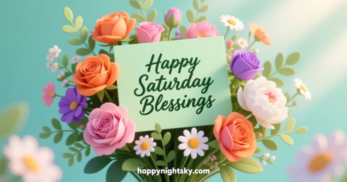 Good Morning Happy Saturday Blessings