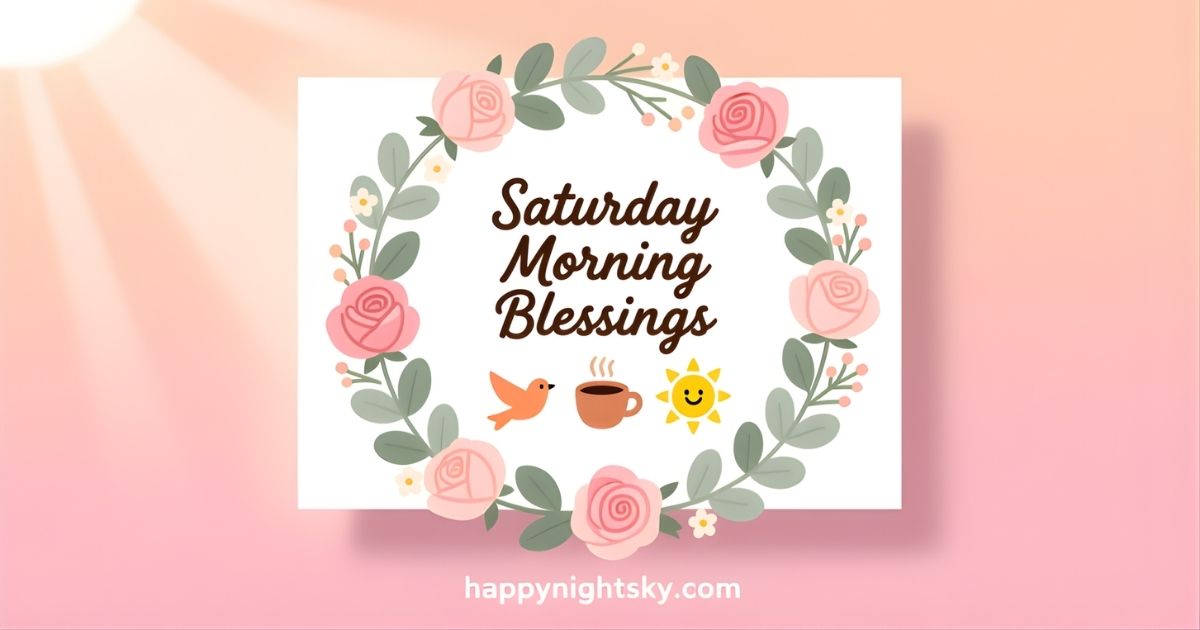 Saturday Morning Blessings
