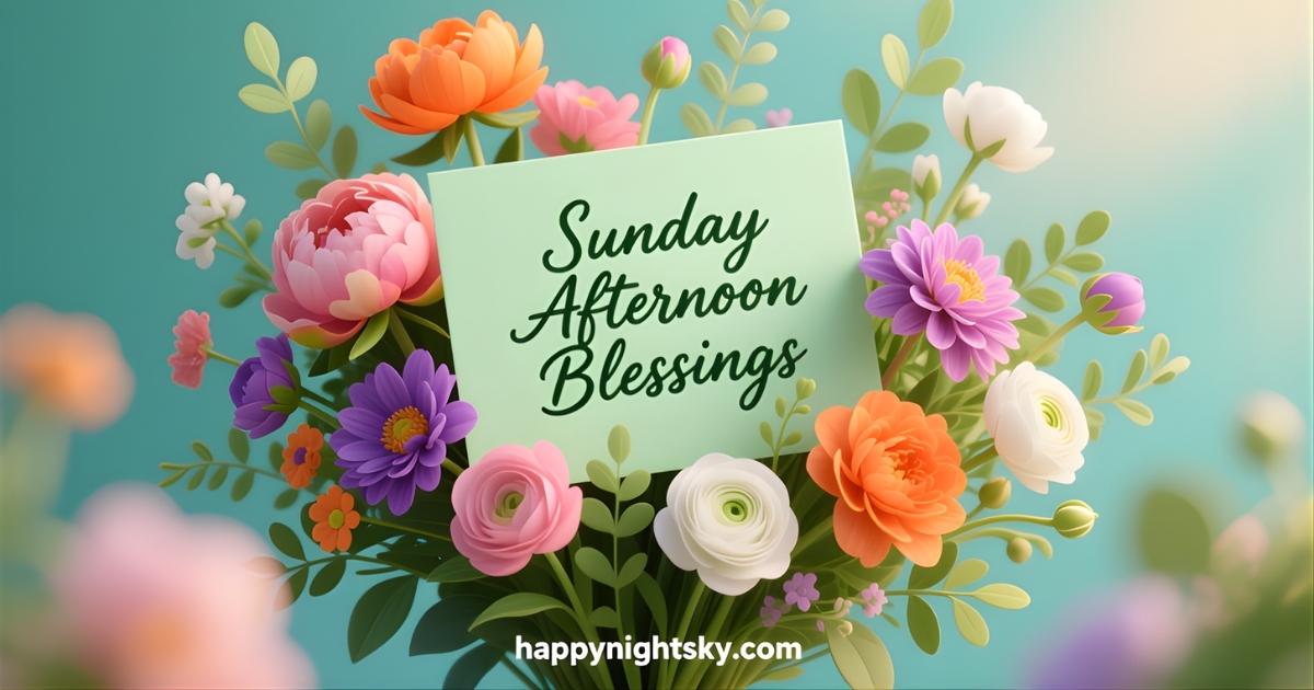 Sunday Afternoon Blessings
