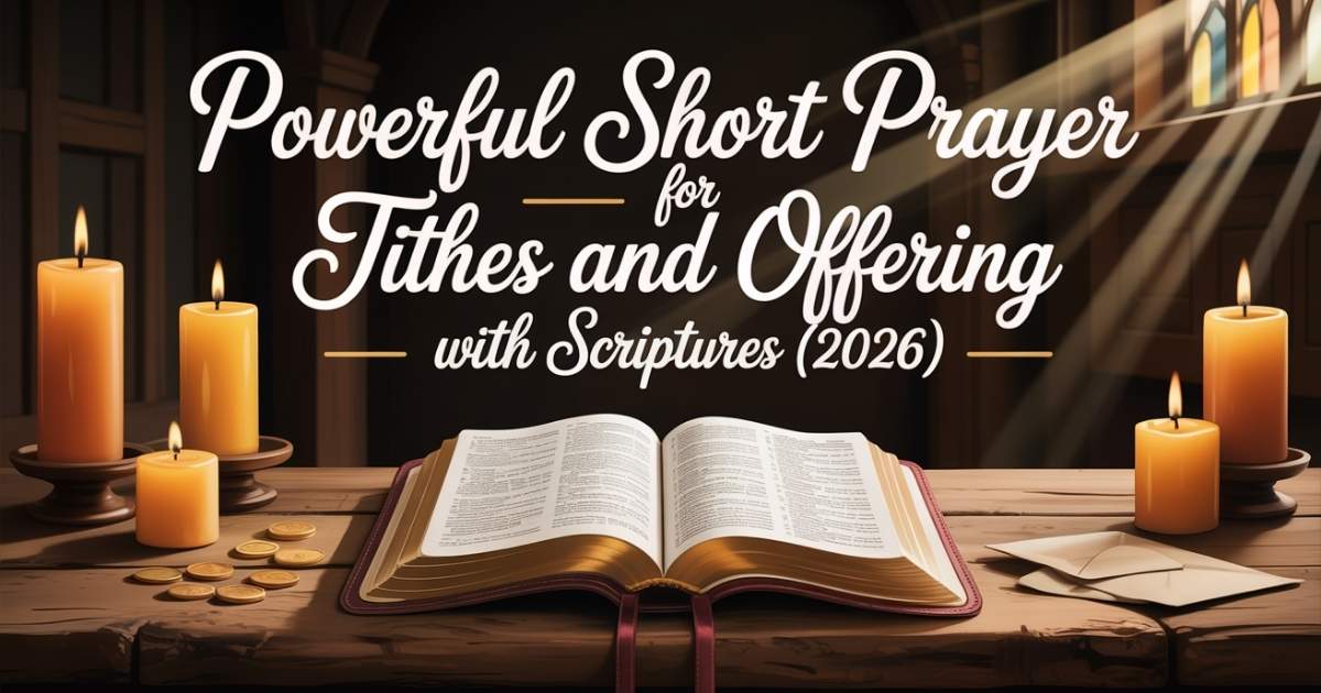 Prayer for Tithes and Offering